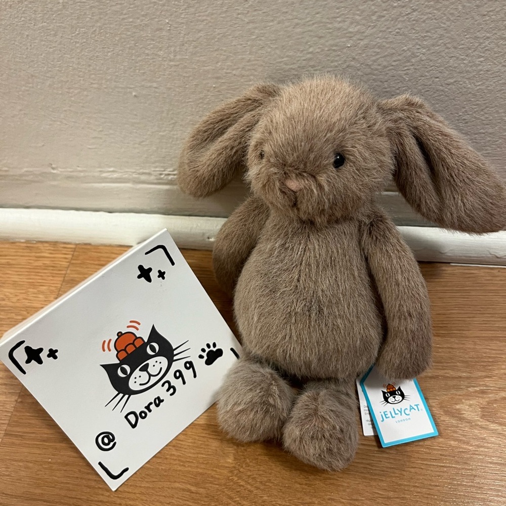 Jellycat Small Fawn Flufflet Bunny – Authentic – New With Tag